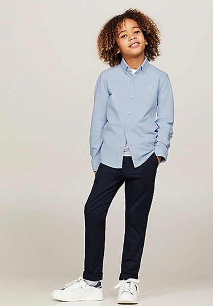 Tommy Hilfiger | Monogram Pique Shirt Breezy Blue