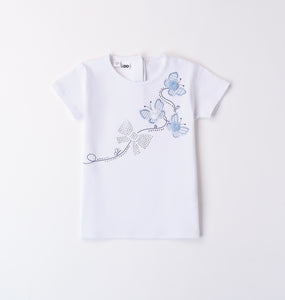 iDO | White Tee with Flower Kite