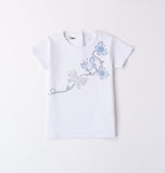 iDO | White Tee with Flower Kite