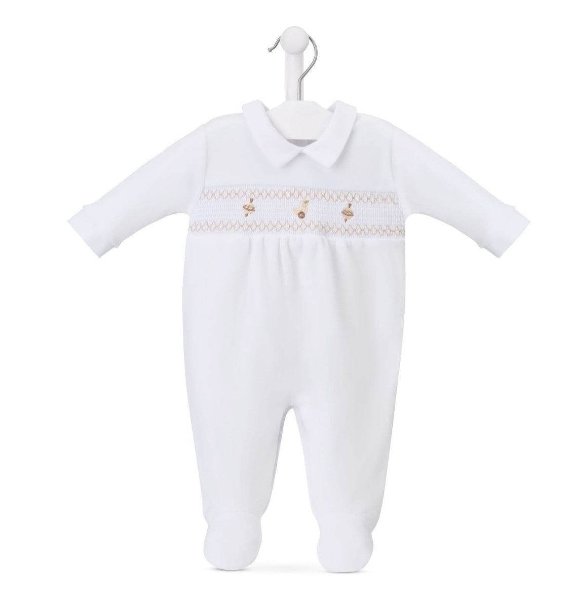 Dandelion | Spinning Top & Duck Velour Babygrow