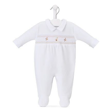 Dandelion | Spinning Top & Duck Velour Babygrow