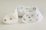 Babyboo | Dribble Bib | Baby Blue Stars