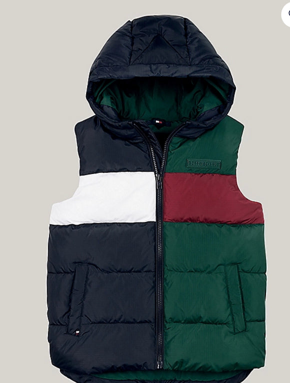 Tommy Hilfiger | Colour-Block Hooded Gilet