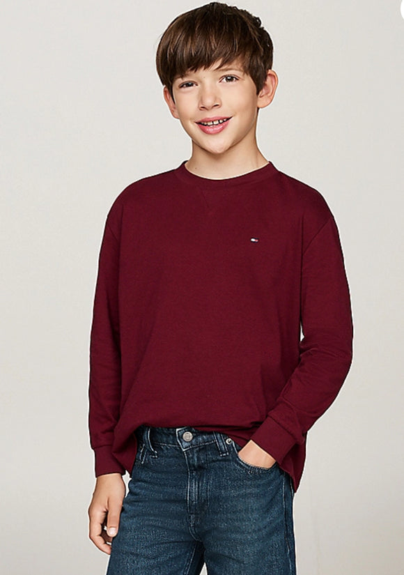 Tommy Hilfiger | Deep Rouge Long Sleeve Top