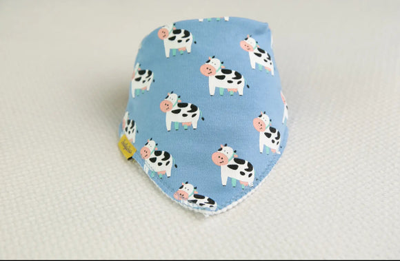 Babyboo | Dribble Bib | Blue Cow