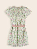 NoNo | Green Floral Dress with Belt