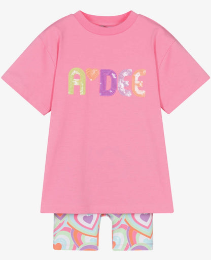 A*Dee | Elle | Pink Cycling Short Set