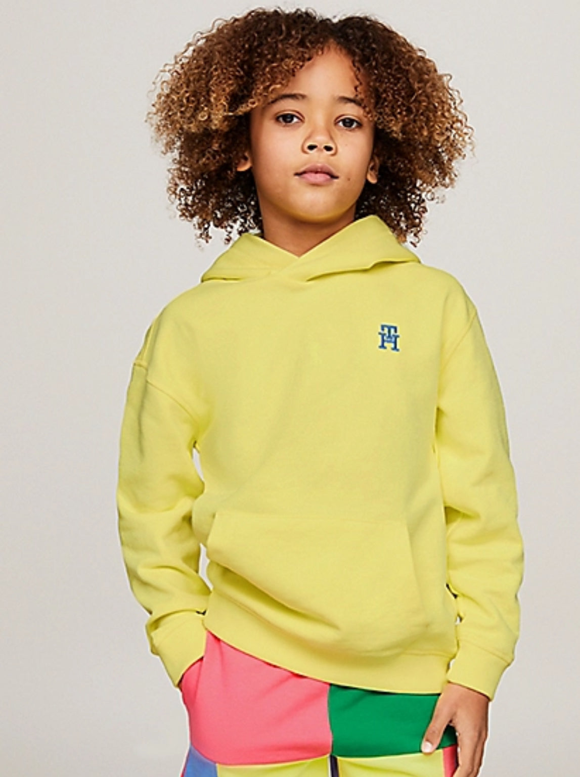 Yellow tommy hoodie hotsell