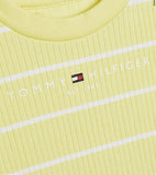 Tommy Hilfiger | Baby Stripe Tee & Short Set Yellow Tulip