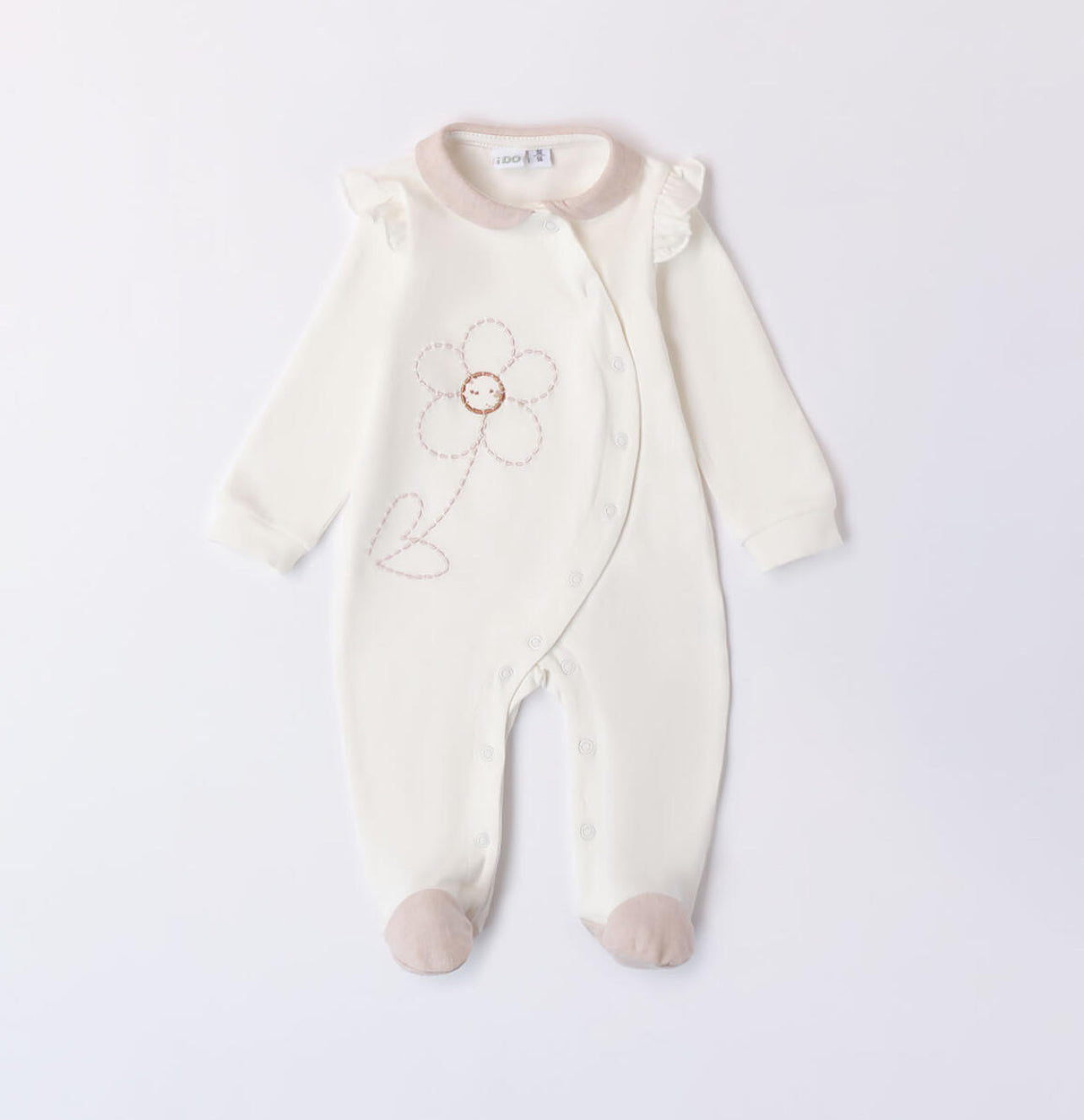 iDO Baby Girl Cream Babygrow