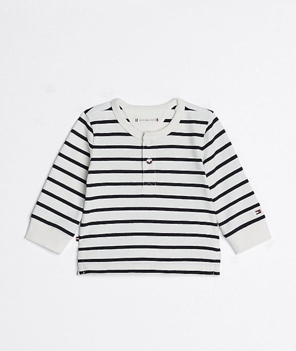 Tommy Hilfiger | Breton Stripe Henley Long-sleeve Tee