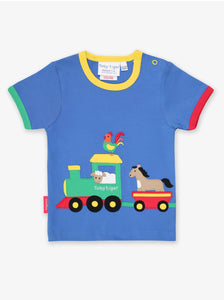 Toby Tiger Organic Animal Train T-Shirt