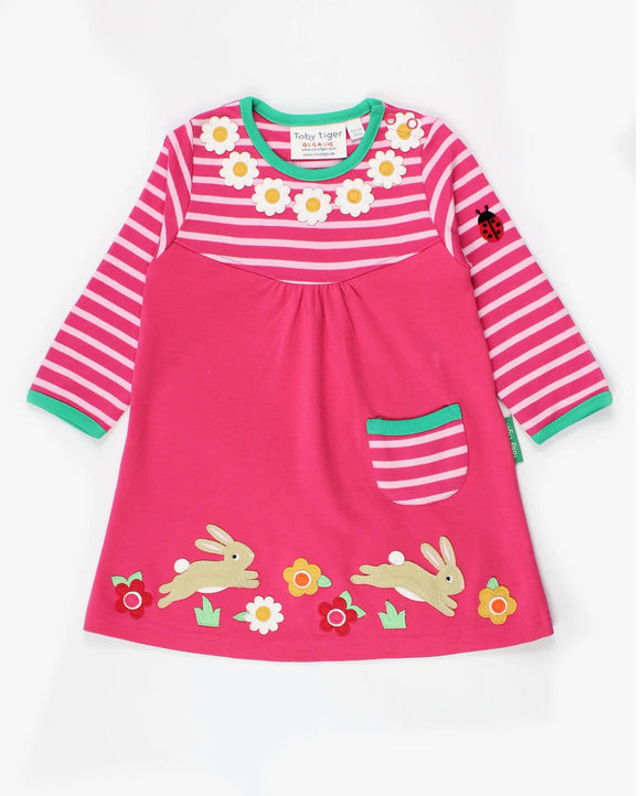 Toby Tiger Organic Leaping Bunny Dress