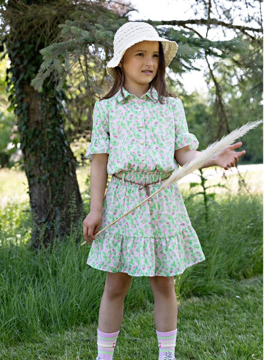 NoNo | Green Leaf Print Dress