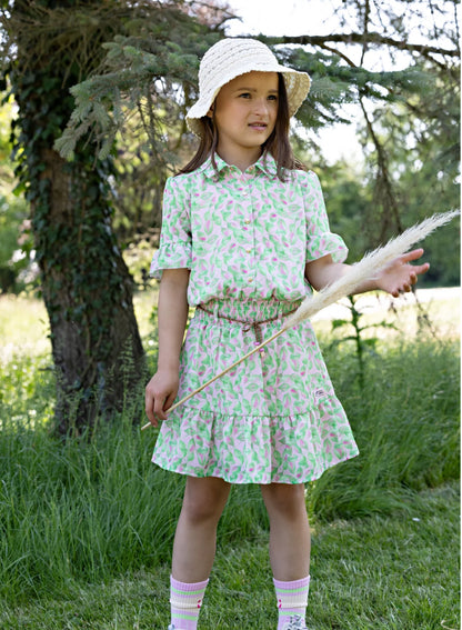 NoNo | Green Leaf Print Dress