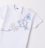 iDO | White Tee with Flower Kite