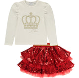 A*Dee | Chloe | Sequin Skirt Set