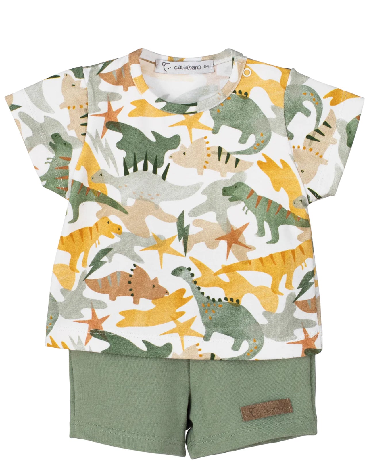 Calamaro | Dino Print Shorts & Tee