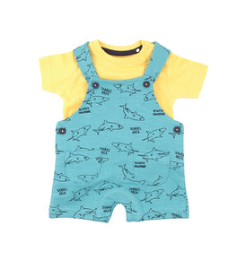 Babybol Shark Dungaree Set