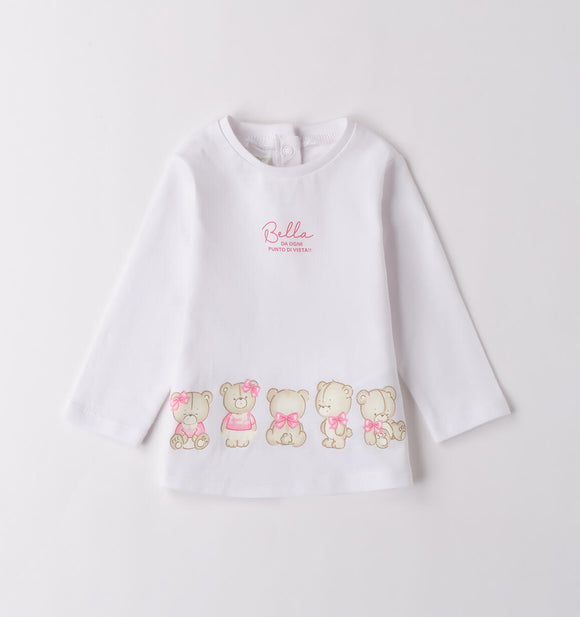 iDO | White Tee with Teddies