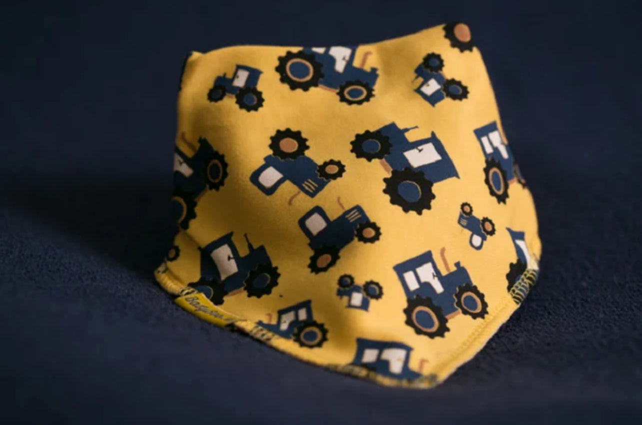 Babyboo | Dribble Bib | Yellow Timmy the Tractor