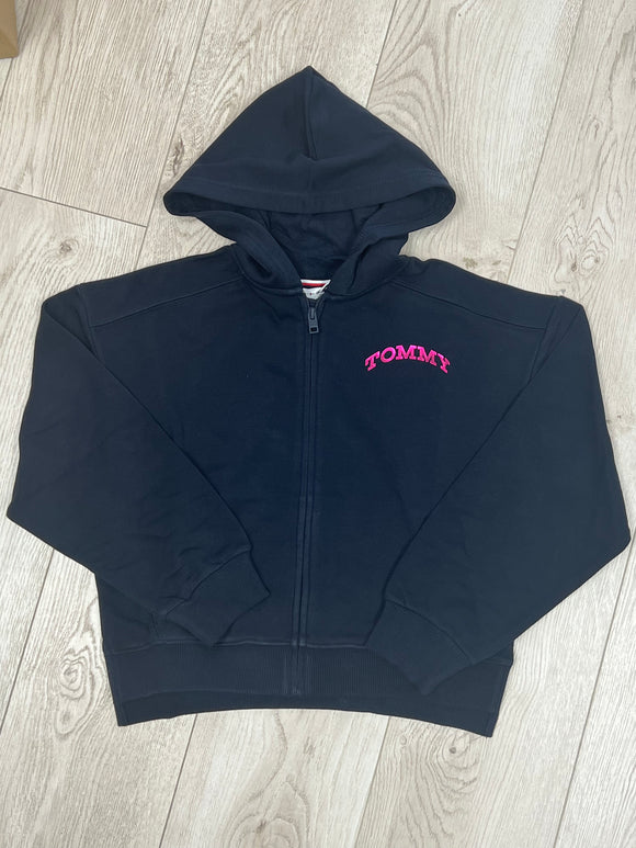 Tommy Hilfiger | Navy & Pink Zipped Hoodie