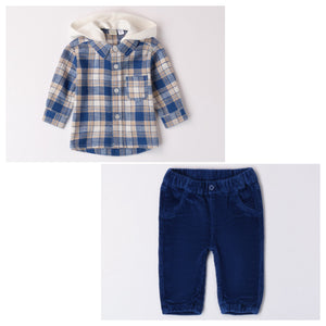 iDO | Baby Checked Shirt & Cords