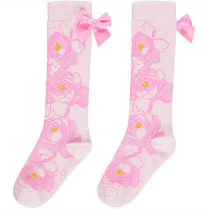 A*Dee | Aurora | Peony Pink Knee High Sock