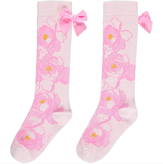 A*Dee | Aurora | Peony Pink Knee High Sock