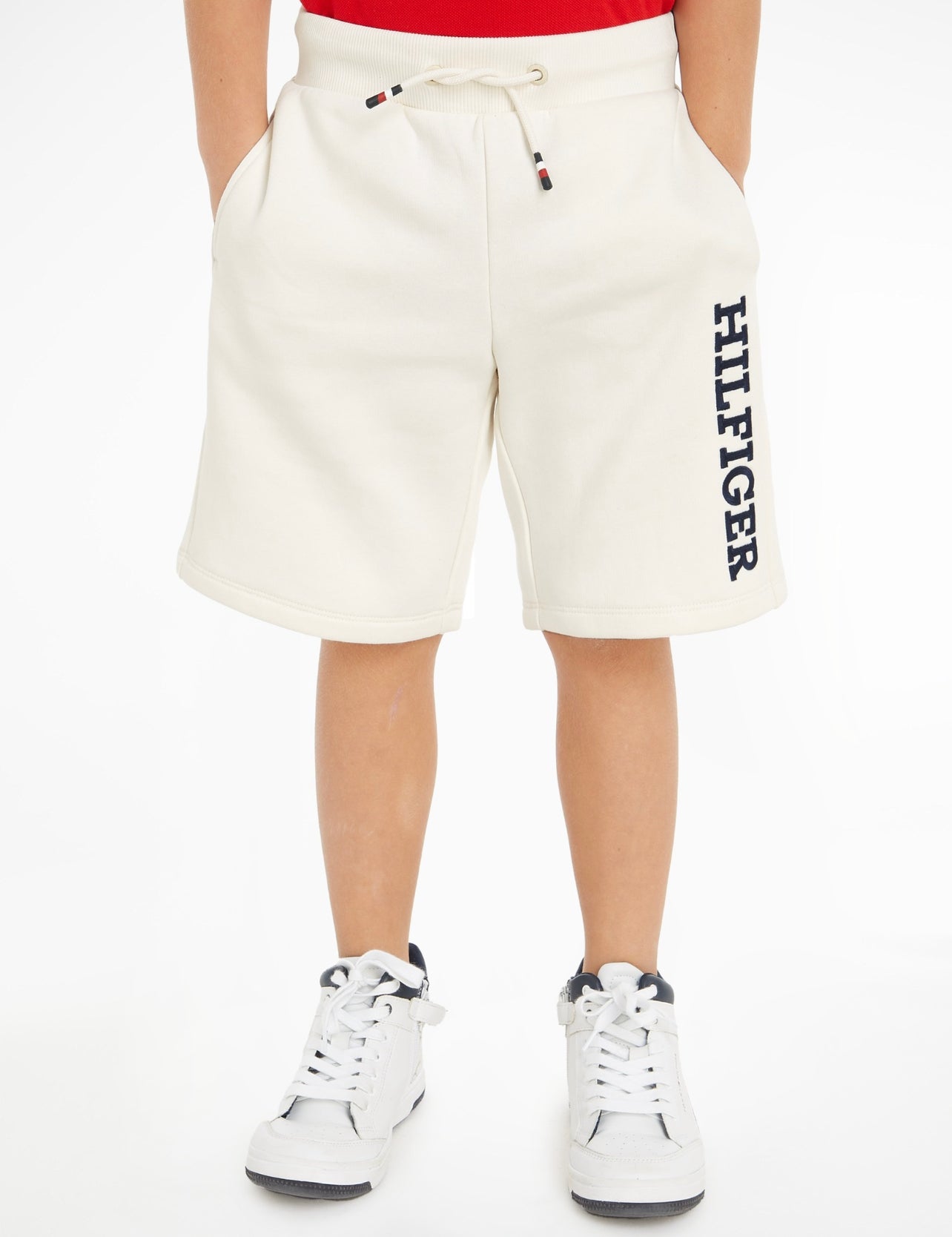 Tommy Hilfiger Monotype Sweatshort Ancient White