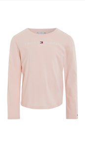 Tommy Hilfiger Essential L/s Tee Pink Crystal