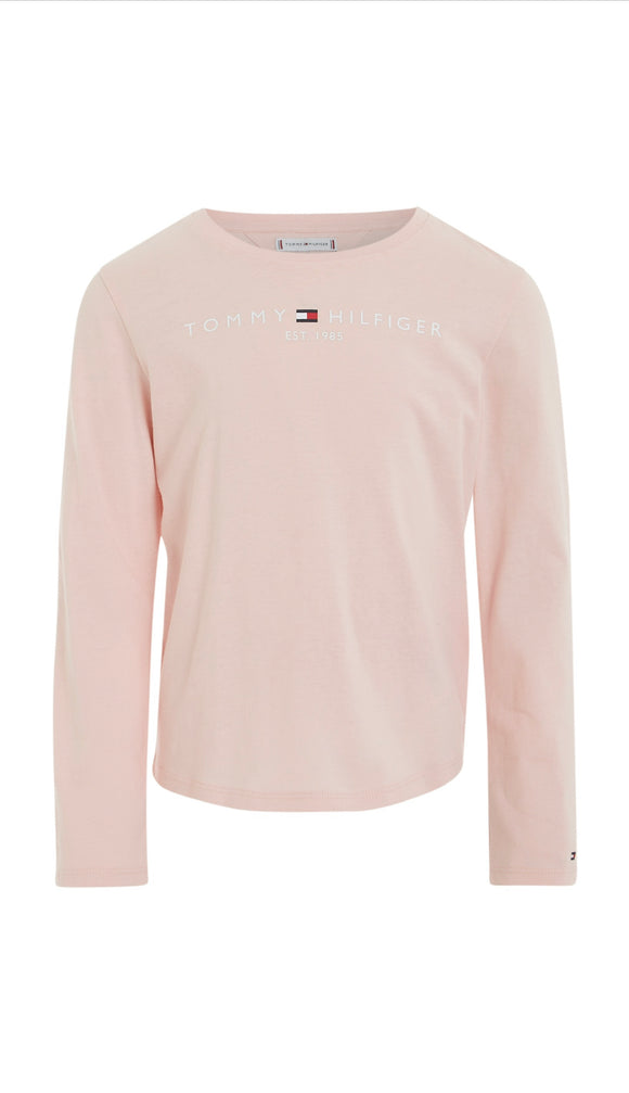 Tommy Hilfiger Sweatshirt - Baby Girl Monogram - Pink Crystal