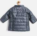 Losan Girls Padded Coat with Removable Hood in Navy