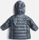 Losan Girls Padded Coat with Removable Hood in Navy