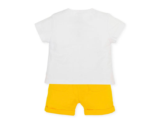 Tutto Piccolo Yellow Short Set