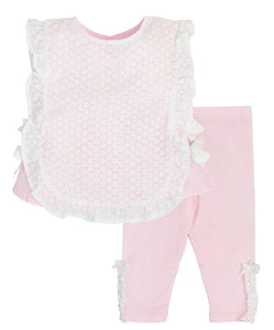 Tutto Piccolo Pink & White Lace Set