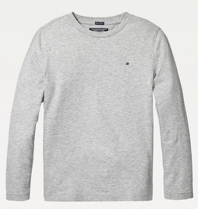 Tommy Hilfiger Boy Long Sleeve Top Grey Heather