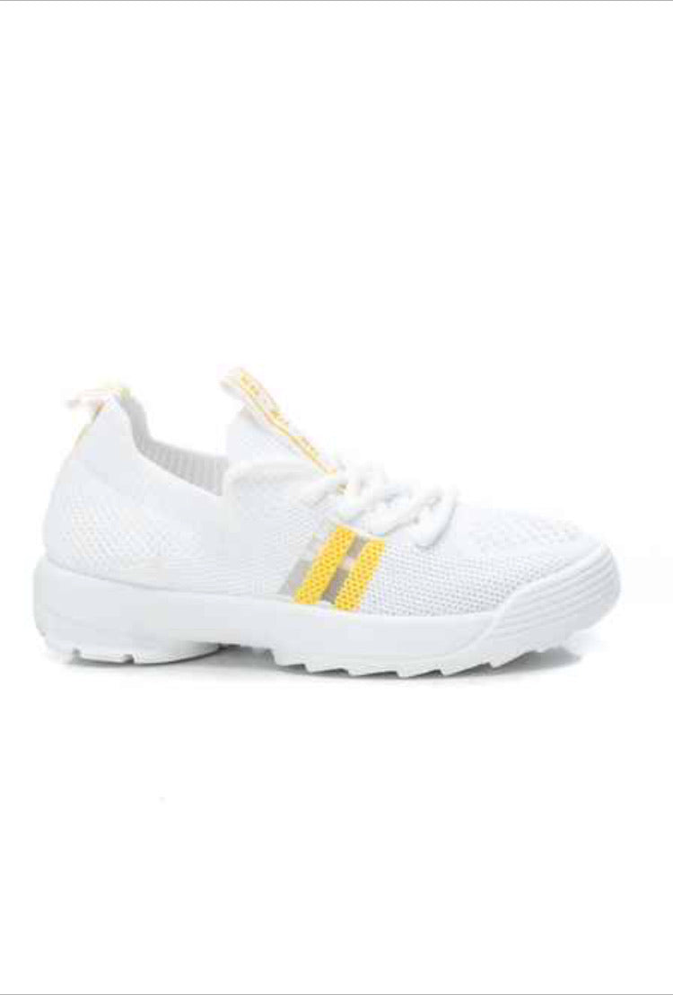 Xti Kids | Girls White & Yellow Trainers (57477)