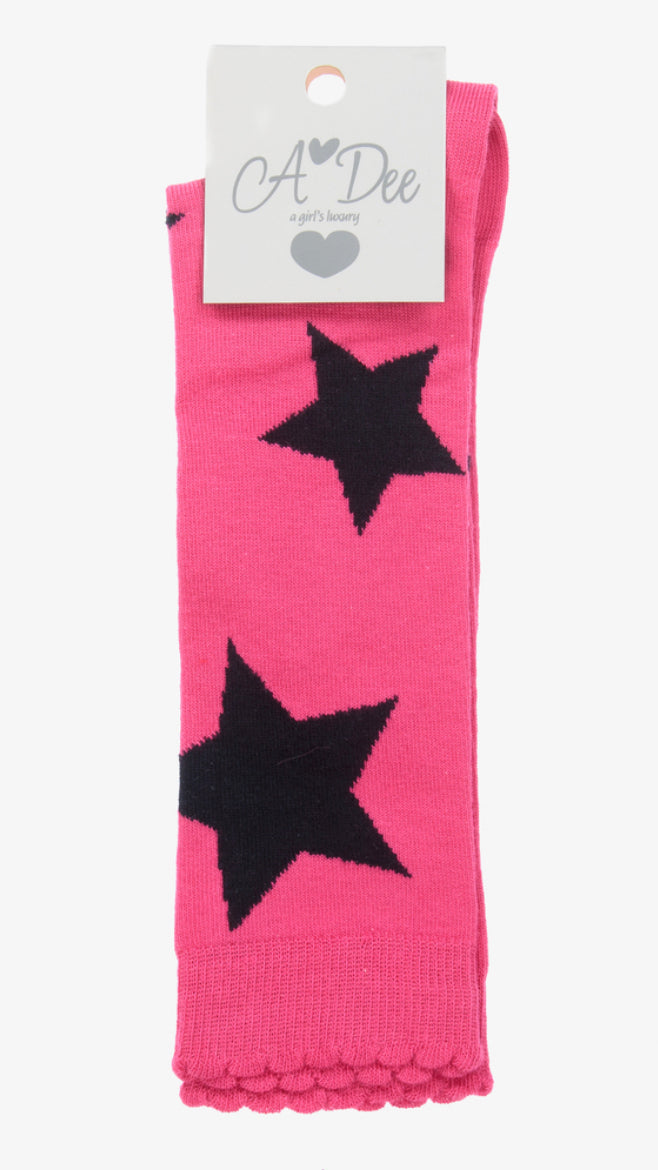A*Dee | Galaxy Girl | Sunny Pink Glaze Socks