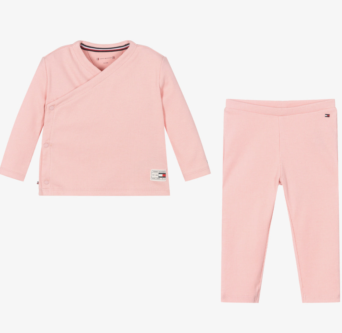 Tommy Hilfiger Baby Pink Leggings Set