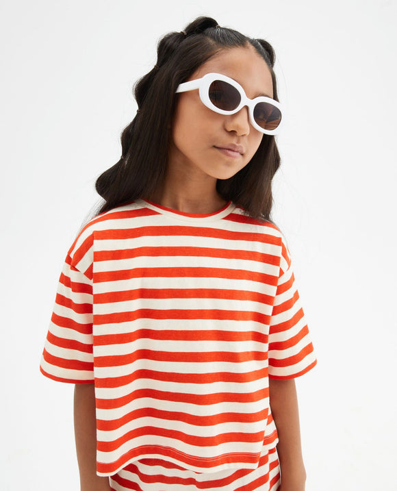 Compañia Fantastica Mini | Red Stripe T-shirt