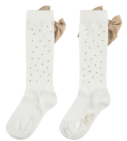 A*Dee | Portia | Diamanté Knee High Socks