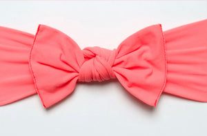 Little Bow Pip | Neon Peach Pippa Bow