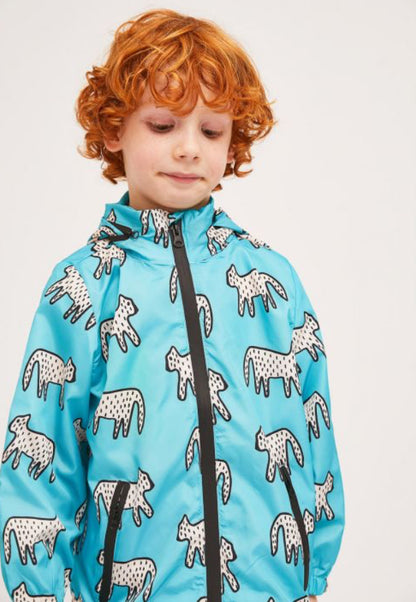 Compañia Fantastica Mini | Short Dalmatian Print Parka with Removable Hood