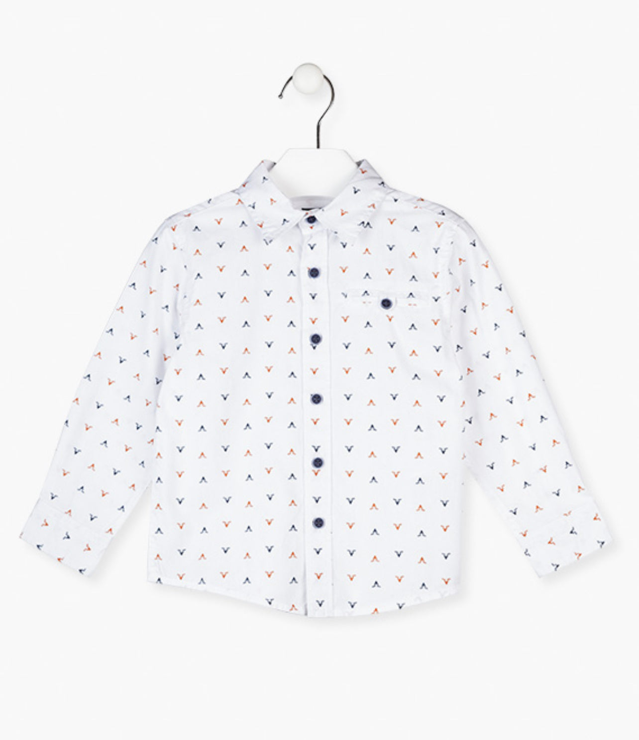 Losan White Patterned Shirt