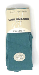 Carlomagno Emerald Plain Knit Tights