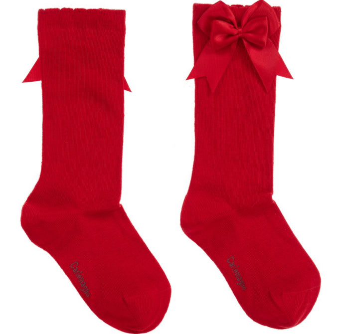 Carlomagno Red Knee Length Socks