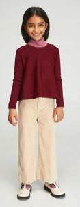 Compañia Fantastica Mini | Burgandy Flared Sweatshirt