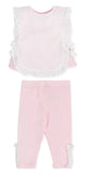 Tutto Piccolo Pink & White Lace Set