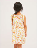 Compañia Fantastica Mini | White Safety Pin Print Strap Dress